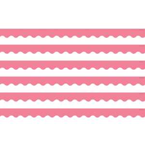 Light Pink Scalloped Border Trim, 35 Feet Per Pack, 6 Packs