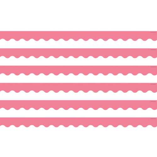 Light Pink Scalloped Border Trim, 35 Feet Per Pack, 6 Packs