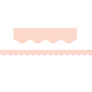Blush Scalloped Border Trim, 35 Feet