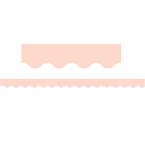 Blush Scalloped Border Trim, 35 Feet