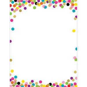 Confetti Computer Paper, 50 Sheets