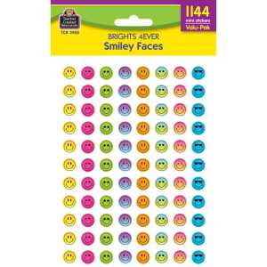 Brights 4Ever Smiley Faces Mini Stickers Valu-Pack