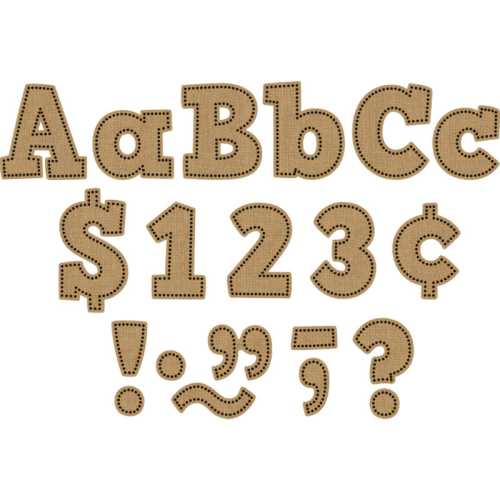 Burlap Design Bold Block 4