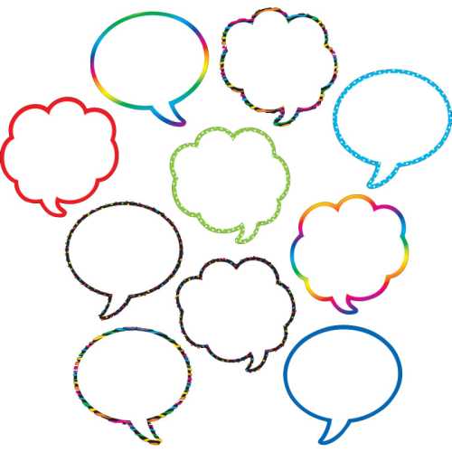 Speech/Thought Bubbles Accents, Pack of 30