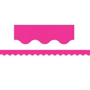 Hot Pink Scalloped Border Trim, 35 Feet