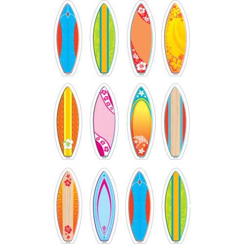 Surfboards Mini Accents, Pack of 36