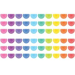 Colorful Fiesta Die-Cut Border Trim, 35 Feet Per Pack, 6 Packs
