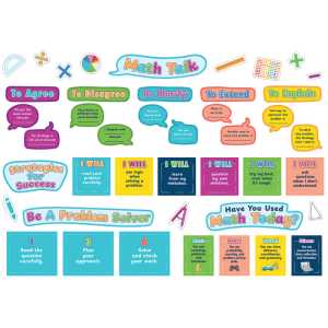 Math Talk Bulletin Board Set, 69 Pieces