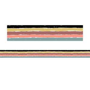 Wonderfully Wild Stripes Straight Border Trim, 35 Feet