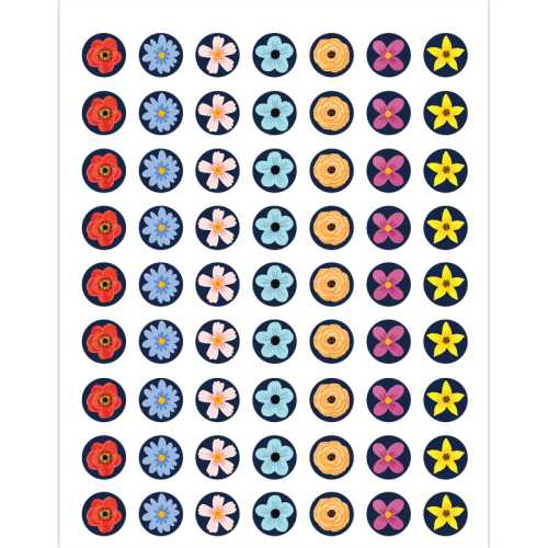 Wildflowers Mini Stickers, Pack of 378