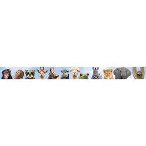 Go Wild Animals Straight Border Trim, 35 Feet