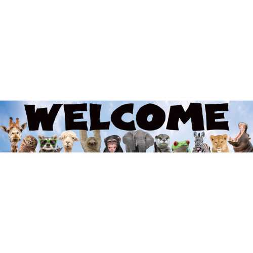 Go Wild Animals Welcome Banner, 8