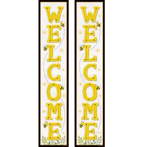 Buzzing Bees Welcome Banner, 8" x 39", Pack of 2