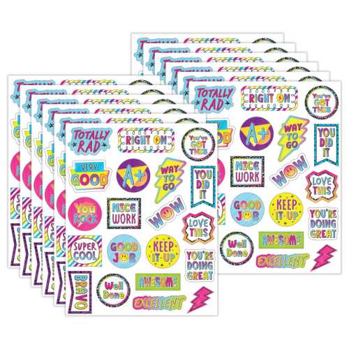 Brights 4Ever Stickers, 120 Per Pack, 12 Packs