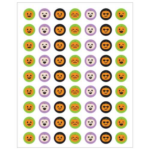Halloween Pumpkins Mini Stickers, Pack of 378