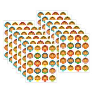 Turkeys Stickers, 72 Per Pack, 12 Packs