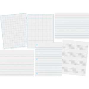 Papers & Grids Write-On/Wipe-Off Chart Set (6)