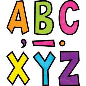 Brights 4Ever 7" Fun Font Letters, Pack of 120
