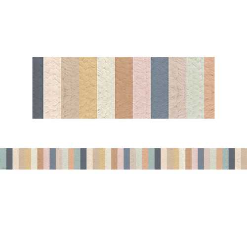 Everyone is Welcome Stripes Straight Border Trim, 35 Feet