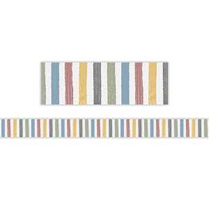 Classroom Cottage Stripes Straight Border Trim, 35 Feet