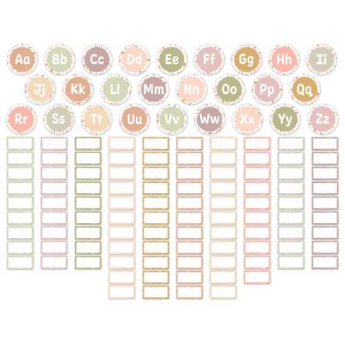 Terrazzo Tones Word Wall Bulletin Board Set, 125 Pieces