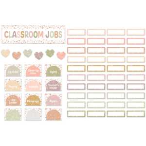 Terrazzo Tones Classroom Jobs Mini Bulletin Board Set, 59 Pieces