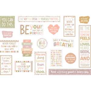 Terrazzo Tones Mini Bulletin Board Set, 18 Pieces