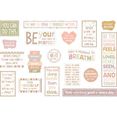 Terrazzo Tones Mini Bulletin Board Set, 18 Pieces