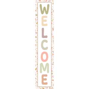 Terrazzo Tones Welcome Banner, 8" x 39"
