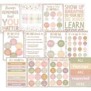 Terrazzo Tones Positive Practices Small Poster Pack, Pack of 12