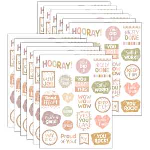 Terrazzo Tones Stickers, 120 Per Pack, 12 Packs