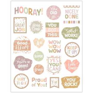 Terrazzo Tones Stickers, Pack of 120