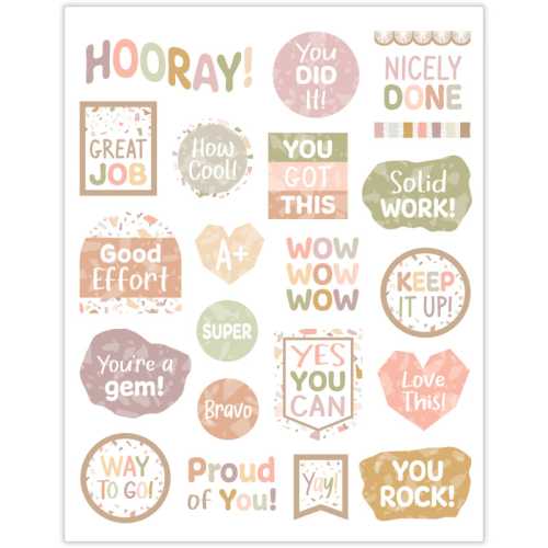 Terrazzo Tones Stickers, Pack of 120