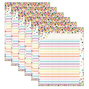 Confetti Incentive Chart, Pack of 6