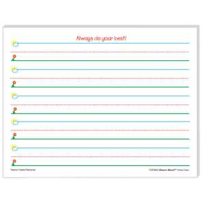Smart Start K-1 Writing Paper: 100 Sheets