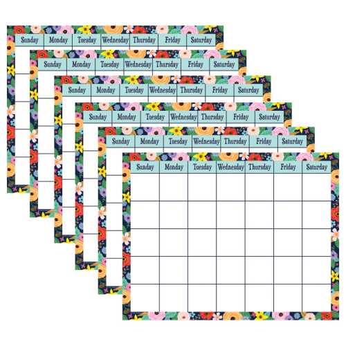 Wildflowers Calendar Chart, 17
