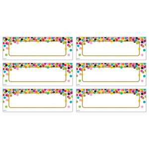 Confetti Labels Magnetic Accents, Pack of 20