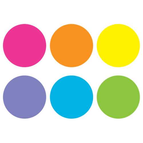 Spot On&reg; Floor Markers, Bright Circles, 4