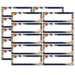 Wildflowers Magnetic Labels Accents, 20 Per Pack, 2 Packs