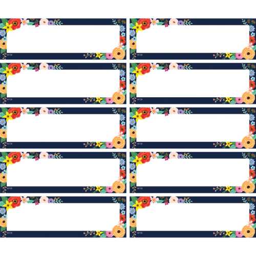 Wildflowers Magnetic Labels Accents, Pack of 20