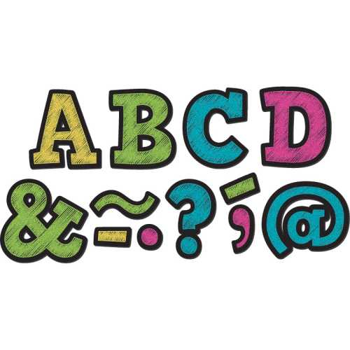 Chalkboard Brights Bold Block 2