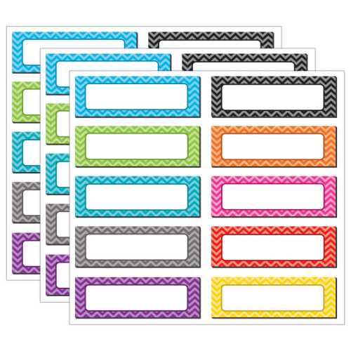 Chevron Labels Magnetic Accents, 20 Per Pack, 3 Packs