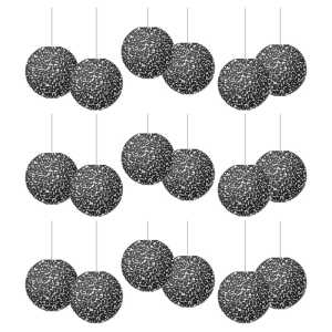 Composition 8" Hanging Paper Lanterns, 6 Per Pack, 3 Packs