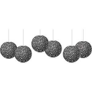 Composition 8" Hanging Paper Lanterns, Pack of 6