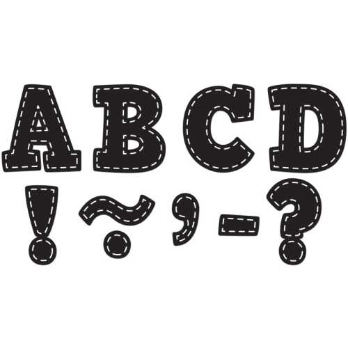 Black Stitch Bold Block 3