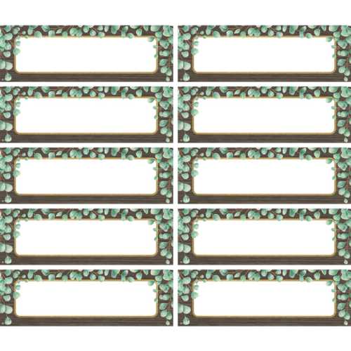 Eucalyptus Labels Magnetic Accents, Pack of 20