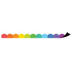 Colorful Scalloped Magnetic Border, 24 ft