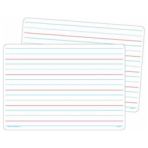 Double-Sided Writing Dry Erase Boards, Pack of 10