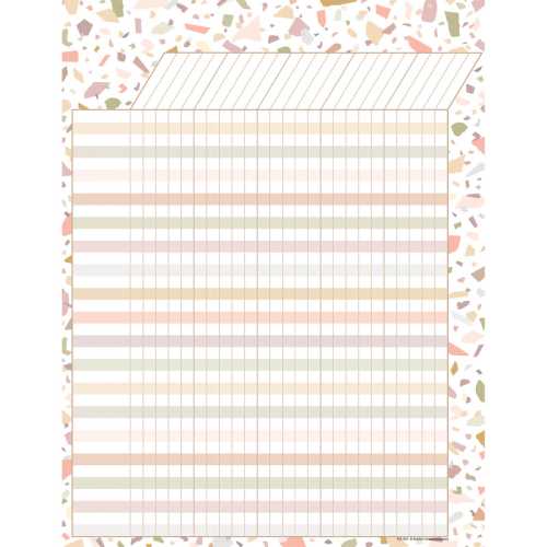 Terrazzo Tones Incentive Chart, 17