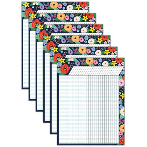 Wildflowers Incentive Chart, 17